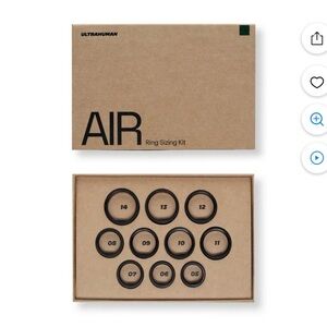 Ultrahuman Ring AIR Sizing Kit - Sizing Guide for Your Smart Wearable Ring NWT
